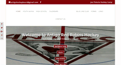 Desktop Screenshot of antigohockey.com