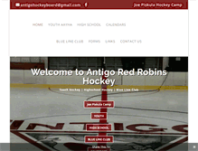 Tablet Screenshot of antigohockey.com